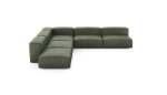 Five Module Corner Sofa - Leather - Olive - 325CM X 325CM
