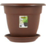 Addis Chocolate Brown Venus Plant Pot 32CM