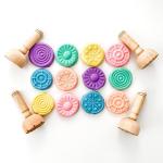 Wooden Dough Stampers - Set Of 4