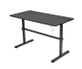 120CM X 60CM Adjustable Height Desk - Black