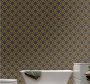 Circle Pattern Design Bathroom Wallpaper
