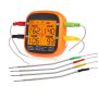 Professional Meat Thermometers 4 Foldable Probes App Temperature Alarm