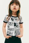 Keith Haring X : Printed Cotton T-Shirt - White Multi