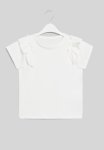 PoP Candy Ruffle Sleeve Tee - White