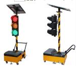 Solar-powered Portable Traffic Signal With LED Lights