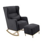 Ivy Rocking Chair - Velvet Fabric
