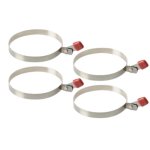 Egg Rings Set - Stainless Steel - 2 Ring Pieces Per Pack - Bulk Pack Of 2