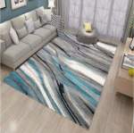 Smte Dream World Modern 3D Design Area 19 Rug With Tieback & Hooks With Keychain