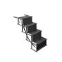 4 Steps Foldable Dog Stair Metal Frame Dog Steps With Foam Grip
