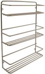 Spice Rack Chrome Plated 3 Tier Steel Organizer Kitchen Rack
