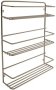 Spice Rack Chrome Plated 3 Tier Steel Organizer Kitchen Rack