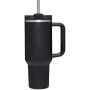 1.2L Tumbler With Handle Straw Lid Stainless Steel Travel Mug