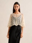 Scarlett Sequin Cape - 0 Gold