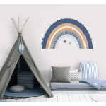 Kikki & Frankie Wall Decal Packs Blue Rainbow