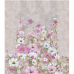 Wingback Printed Fabric Cosmos Field