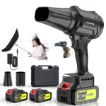 Cordless Leaf Blower 980 000 Rpm Handheld Leaf Blower With 2 X 4.0AH Batteries & Charger Lightweight Leaf Blowers For Patio Clea