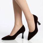 Madison Quitley Hourglass Court Heel - Chocolate - 8