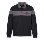 Bar & Shield Long Sleeve Polo