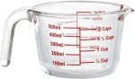 Consol 0.5 L Borosilicate Glass Measuring Jug