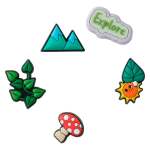 Explore 5 Pack Jibbitz