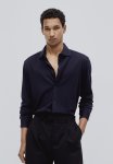 Slim Fit Pima Cotton Shirt - Blue