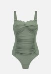 Scallop Shaping Swimsuit - Hedge Green