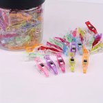 30 50PCS Colorful Plastic Sewing Clips For Office Plastic Clips In Various Colors For Crafts Plastic Clips For Crafts Sewing Cli