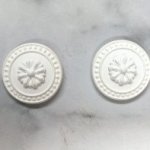 JP731 White Resin Medalion Round 2'S