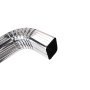 Galvanized Steel Downpipe Square Offset Crimped 100MM X 75MM X 900MM Premier