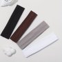4pcs/Set Simple Headband Solid Color Turban Headpiece Yoga Running Sports Workout Hair Styling Accessories
