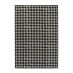 Houndstooth Black Rug - 3.4M X 2.4M