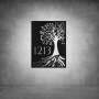 House Number D01 - 300 X 500 / Matt Gold / No