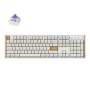 K10 He Special Edition Full-size Hot-swap Gateron Dbl-rail Nebula Switch Rgb Wireless Keyboard - White Wood + Al