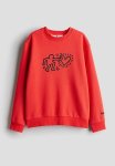 Printed Sweatshirt - Red Keith Haring