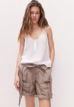 Button-top Vest Top - White