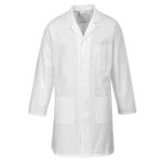 White Dust Coat Long Sleeve - White 4XL