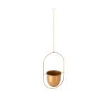 Plant Holder Metal Size: 205X150XH390MM Pot Dia 145X135MM Gold Color
