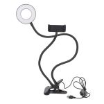 Gooseneck Selfie Ring Light With Adjustable Light And 3 Lighting Modes