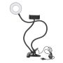 Gooseneck Selfie Ring Light With Adjustable Light And 3 Lighting Modes