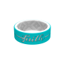 Eternal Faith Silicone Rings - Turquoise/white / 13