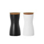 Salt And Pepper Grinders German Brand - Twin Black & White 2 Piece