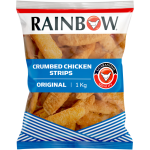 Rainbow Frozen Crumbed Chicken Strips 1KG