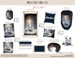 Cot Duvet Bedding White Frost Wolf Set