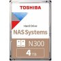 Toshiba N300 Nas Hard Drive 4TB Sata III 512MB/7200RPM