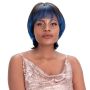 Joedir Blue Mix Color Machine Made Brazilian Human Hair Wig For Women Jgigi