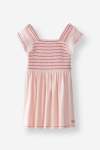 GIRLS Shirred Bodice Dress - 10 Light Pink