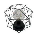 Black Geometric Decor Lamp Light For Home Or Office