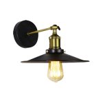Tolu Metal Wall Light Black And Antique Bronze