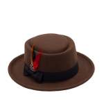 Sjiek Fedora Hat Narrow Brim - Brown