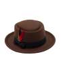 Sjiek Fedora Hat Narrow Brim - Brown